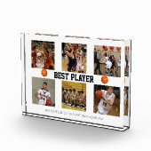 Basketball fotocollage sjabloon Photo Block Fotoblokken (Rechts)