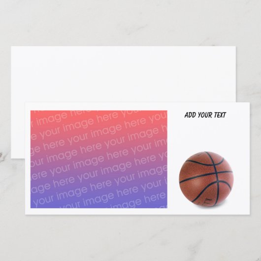 Basketball-fotokaart, SRF (Voorkant / Achterkant)