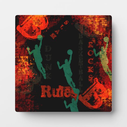 BASKETBALL FOTOPLAAT (Voorkant)