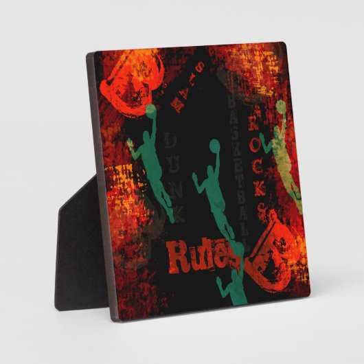 BASKETBALL FOTOPLAAT (Voorkant)