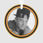 Basketball-fotosjabloon kerstversiering ornament (achterkant)