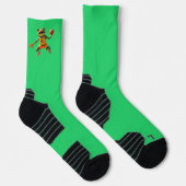 Basketball Frog groene high performance sokken (Rechts)