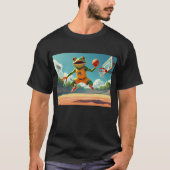 Basketball Frog mannen zwart T-shirt (Voorkant)