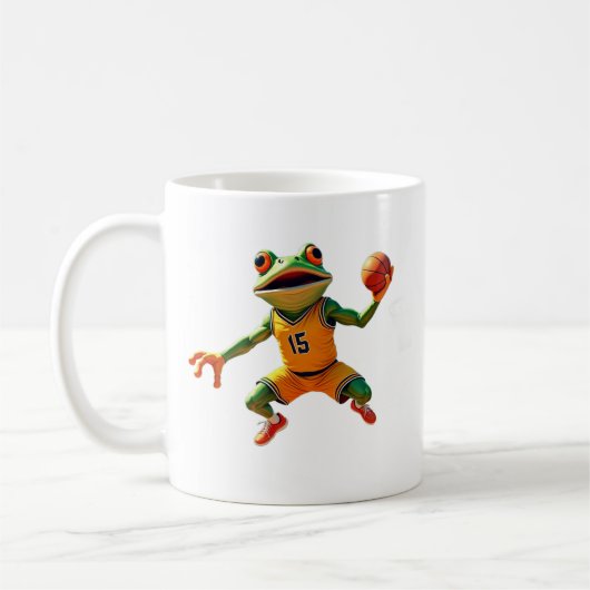Basketball Frog mok tweezijdig (Links)