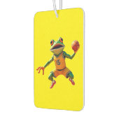 Basketball Frog yellow car air freshener Luchtverfrisser (Links)