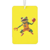Basketball Frog yellow car air freshener Luchtverfrisser (Achterkant)