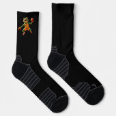 Basketball Frog zwarte high performance sokken (Rechts)