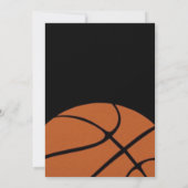 Basketball Fun Birthday Party Kaart (Achterkant)