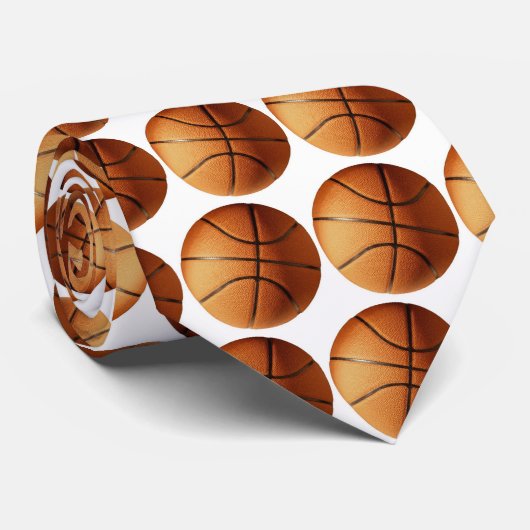 Basketball Fun Stropdas (Opgerold)