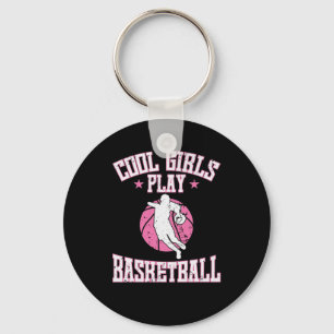 Basketball für Mädchen "Cool Girls play Basketball Sleutelhanger