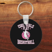 Basketball für Mädchen "Cool Girls play Basketball Sleutelhanger (Voorkant)
