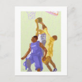 Basketball Game Art Briefkaart (Voorkant)