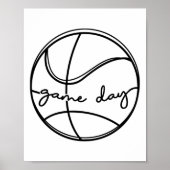 Basketball Game Day Poster (Voorkant)