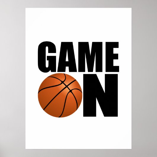 Basketball game on poster (Voorkant)