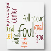 Basketball Game Prachtige, verbluffende tekst, cit Fotoplaat (Voorkant)