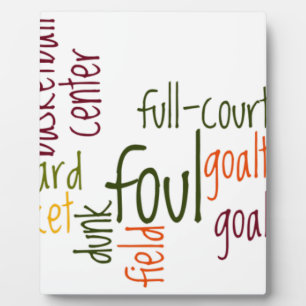 Basketball Game Prachtige, verbluffende tekst, cit Fotoplaat