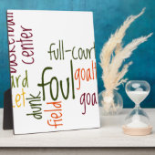 Basketball Game Prachtige, verbluffende tekst, cit Fotoplaat (Zijkant)