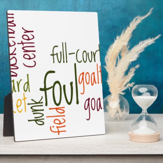 Basketball Game Prachtige, verbluffende tekst, cit Fotoplaat (Zijkant)