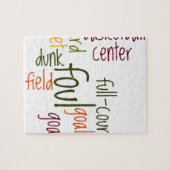 Basketball Game Prachtige, verbluffende tekst, cit Legpuzzel (Horizontaal)