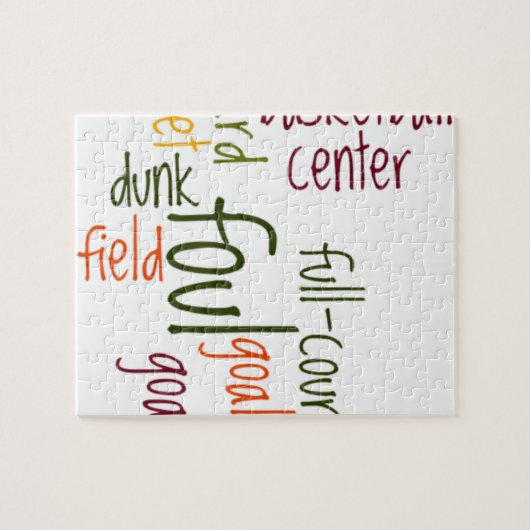 Basketball Game Prachtige, verbluffende tekst, cit Legpuzzel (Horizontaal)