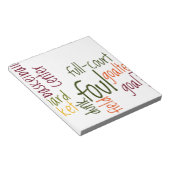 Basketball Game Prachtige, verbluffende tekst, cit Notitieblok (Schuin)