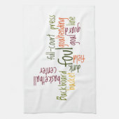 Basketball Game Prachtige, verbluffende tekst, cit Theedoek (Verticaal)