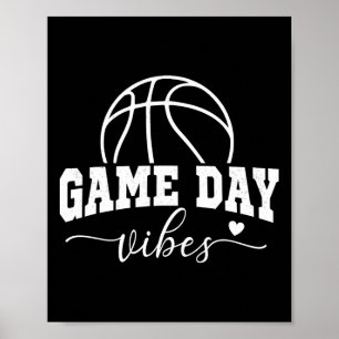 Basketball game Spel Dag Vibes Basketball Mam Life Poster