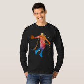 Basketball Game Sport B Ball Basketball Player T-shirt (Voorkant volledig)