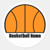 Basketball Game Sticker (Voorkant)