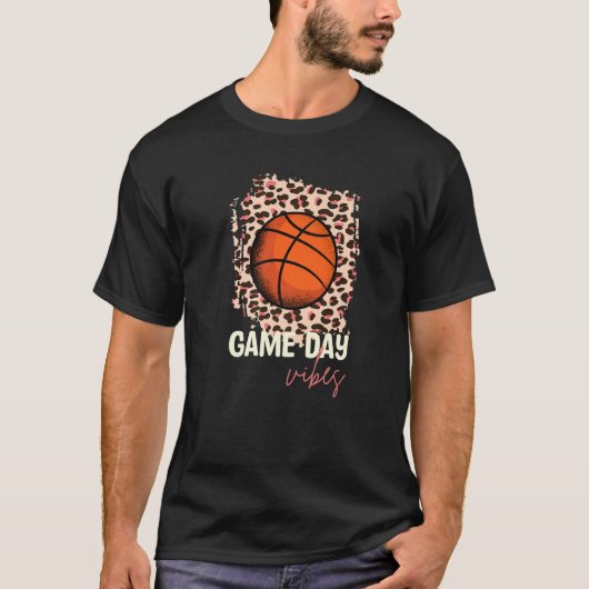 Basketball Gameday Vibe T-shirt (Voorkant)