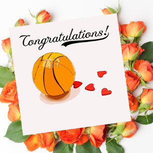 Basketball Gefeliciteerd met de liefde Kaart