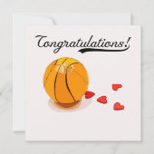 Basketball Gefeliciteerd met de liefde Kaart (Voorkant)