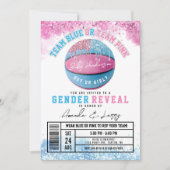 Basketball Gender Live Uitnodiging (Voorkant)