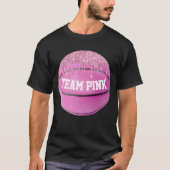 Basketball Gender onthullen Team PINK T-Shirt (Voorkant)