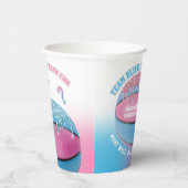 Basketball Gender onthulling Papieren Bekers (Rechts)