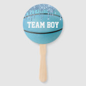 Basketball Gender Reopenbaart de stemming Handwaaier (Voorkant)