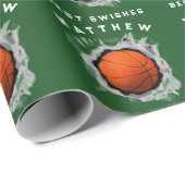 Basketball Gift Cadeaupapier (Rol Hoek)