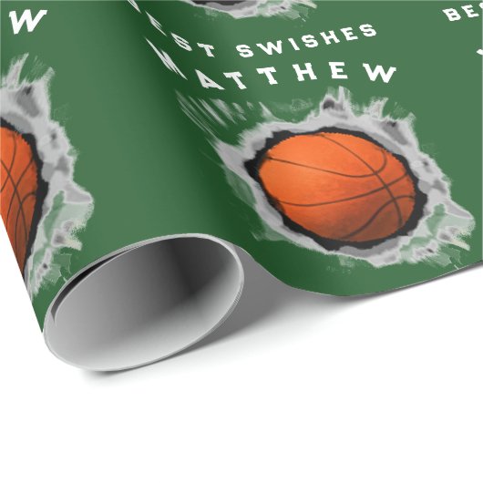 Basketball Gift Cadeaupapier (Rol Hoek)