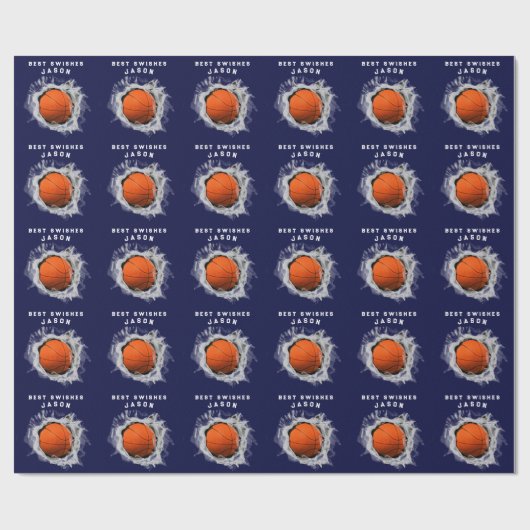 Basketball Gift Cadeaupapier (Vlak)