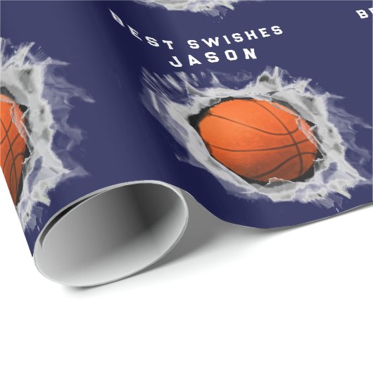 Basketball Gift Cadeaupapier (Rol Hoek)