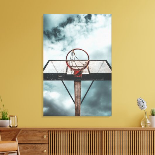 Basketball Gift Canvas Afdruk (Insitu (Woonkamer))