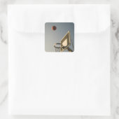 Basketball Gift Vierkante Sticker (Tas)