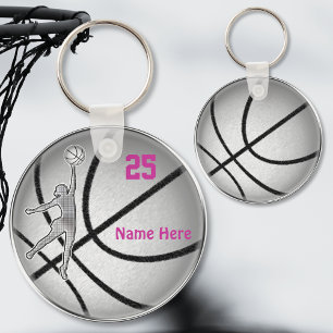 Basketball Gifts for Girls Team PERSONALIZED Sleutelhanger