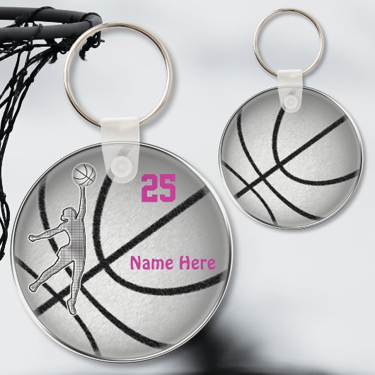 Basketball Gifts for Girls Team PERSONALIZED Sleutelhanger