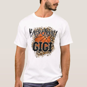 Basketball Gigi Leopard Funny Sportspelers Mothe T-shirt