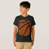 Basketball - Girl B-ball Typografie T-shirt (Voorkant volledig)
