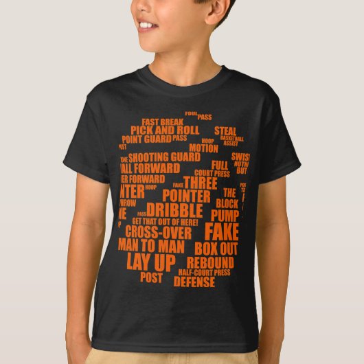 Basketball - Girl B-ball Typografie T-shirt (Voorkant)