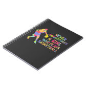 Basketball Girl Colorful Athlete Notitieboek (Linkerzijde)