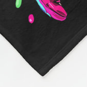Basketball Girl Colorful Fleece Deken (Hoek)