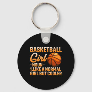Basketball Girl Definition Basket Ball Sport Sleutelhanger
